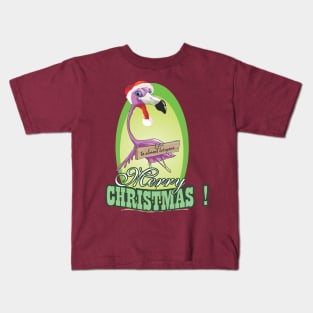 Merry Christmas Almost Everyone Flamingo Kids T-Shirt